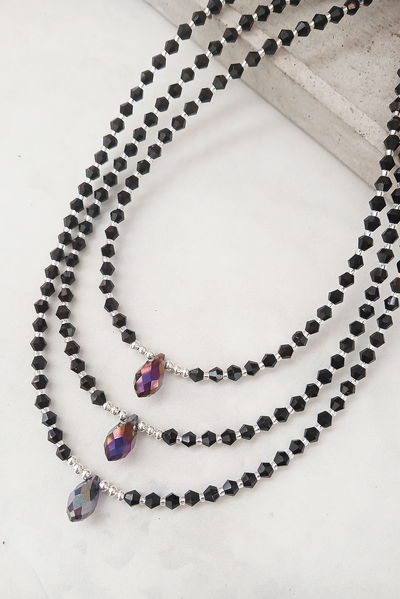 COLLAR - PLATA - GOTITA CRISTAL