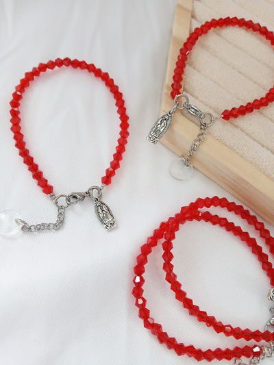 PULSERA - VIRGENCITA - ROJA