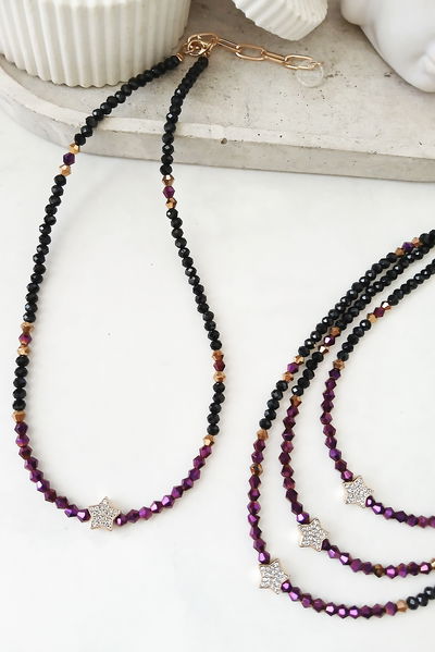 COLLAR - ESTRELLITA STRASS DORADO