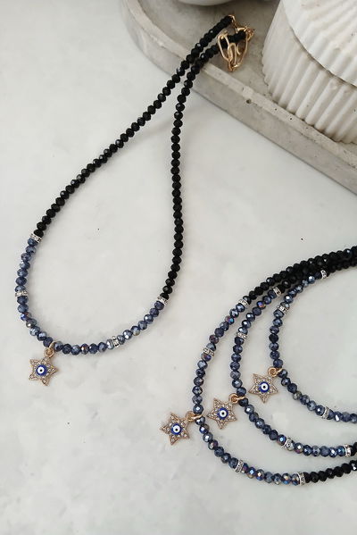 COLLAR - ESTRELLA STRASS OJITO