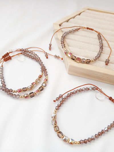 PULSERA - ORO LAMINADO - CUBITOS