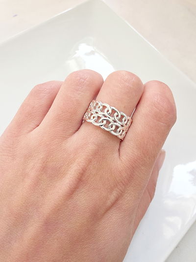 ANILLO - AB - CADENA DOBLE REGULABLE