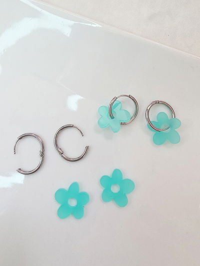 AROS - AQ - FLOR TURQUESA - DOBLE USO