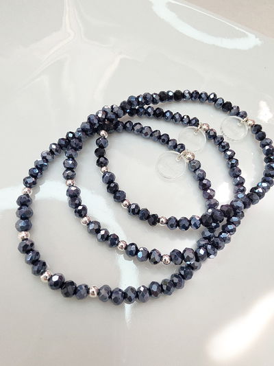 PULSERA - PLATA 925 - AZUL NOCHE