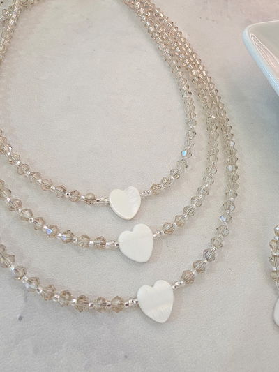 COLLAR - CORAZÓN NACAR NATURAL