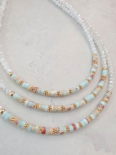 COLLAR - ORO LAMINADO - CALCITA