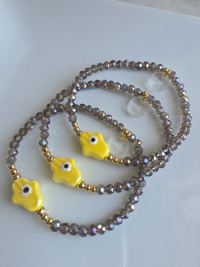 PULSERA - ORO LAMINADO FÁTIMA AMARILLA