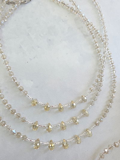 COLLAR - GOTITAS CRISTAL NATURAL