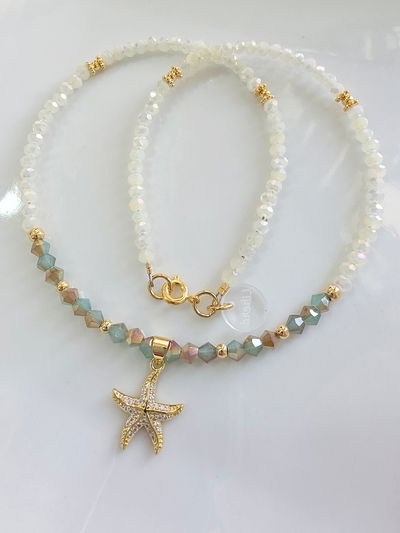 COLLAR - ORO LAMINADO - ESTRELLA DE MAR MICROZIRCONIA