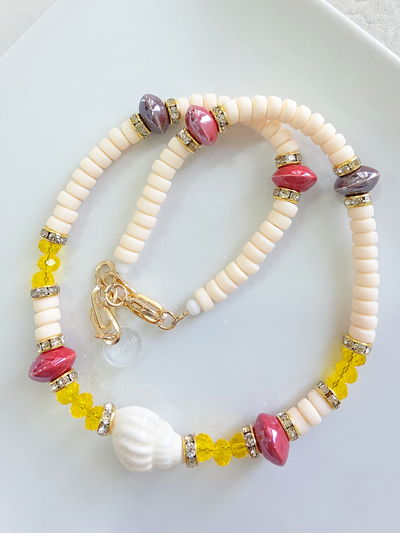 COLLAR - CARACOL FIMO Y CERÁMICA