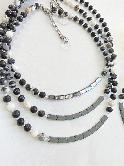 COLLAR - JASPE CEBRA