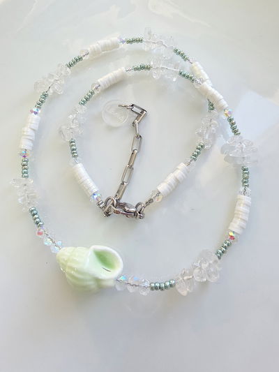 COLLAR - CARACOL CUARZO CRISTAL