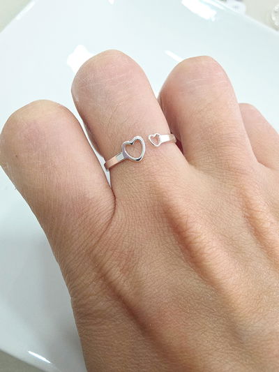 ANILLO - AB - MINI CORAZONES REGULABLE A018