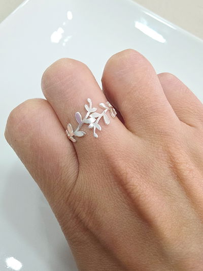 ANILLO - AB - HOJITAS A022