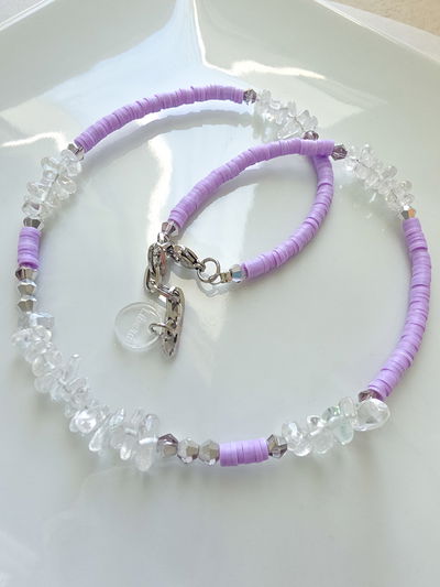 COLLAR - FIMO CUARZO CRISTAL