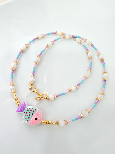 COLLAR - ORO LAMINADO - PECECITO MIYUKIS 