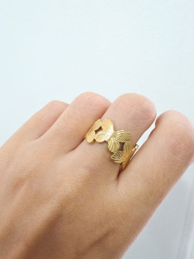 ANILLO - AD - MARIPOSAS REGULABLE A016