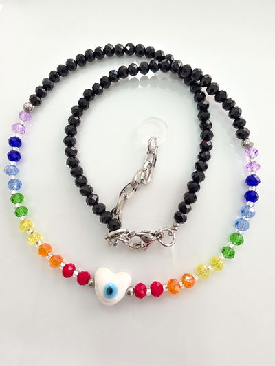 COLLAR - OJITO CERÁMICA CHAKRAS