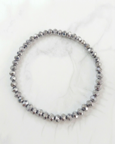 PULSERA - ELÁSTICA - PLATEADA