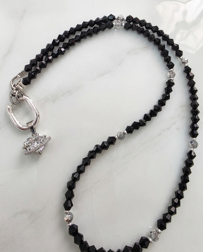 COLLAR - DIJE EXTRAÍBLE NEGRO