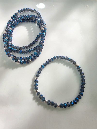 PULSERA - PLATA ITALIANA 925 - CLÁSICA AZULINO