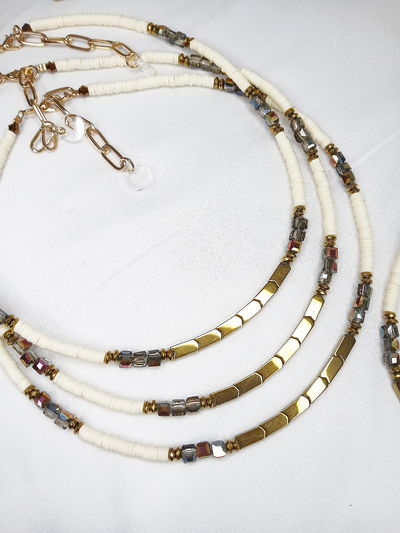 COLLAR - HEMATITE DORADO