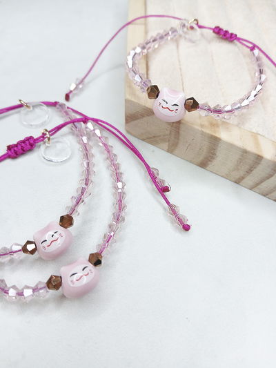 PULSERA - MANEKI ROSA REGULABLE