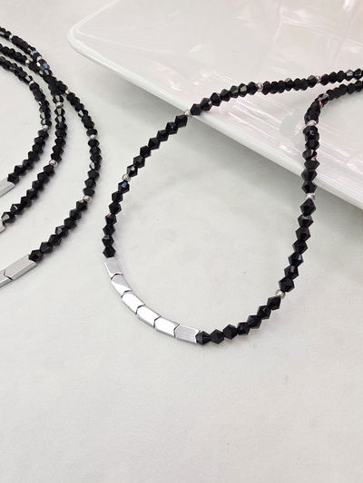COLLAR - FLECHITA HEMATITE NEGRO
