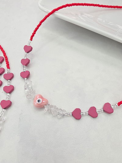 COLLAR - FINITO CORAZÓN CON CUARZO