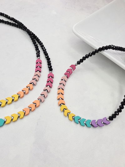 COLLAR - HEMATITE MULTICOLOR