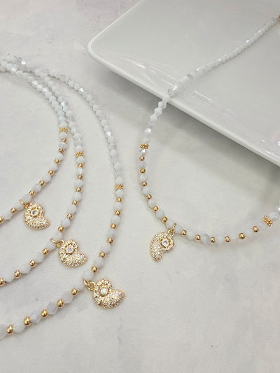 COLLAR - ORO LAMINADO - BUZIO MICROZIRCONIAS Y CUBIC