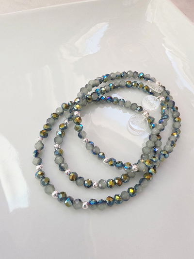 PULSERA - PLATA 925 - VERDE