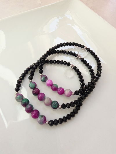 PULSERA - ÁGATA SANDIA ELÁSTICA