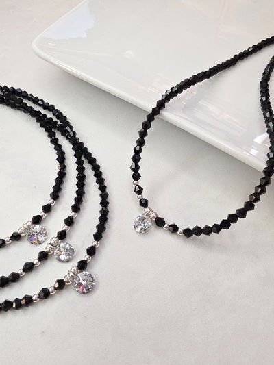 COLLAR - PLATA 925 SWAROVSKI RIVOLI CRYSTAL COMET