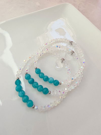 PULSERA - ÁGATA TURQUESA ELÁSTICA