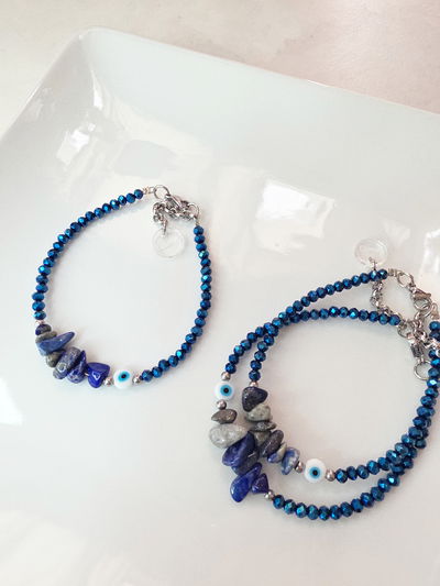 PULSERA - ESCALLAS LAPISLÁZULI