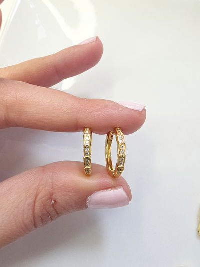 AROS - ORO LAMINADO - PÉTALOS MICROZIRCONIAS
