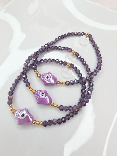 PULSERA - ORO LAMINADO FÁTIMA VIOLETA