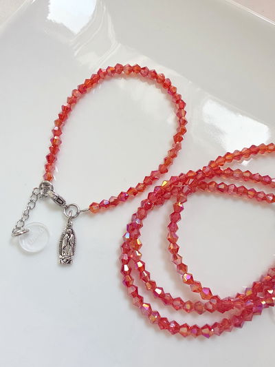 PULSERA - VIRGENCITA - ROJA