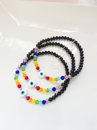 PULSERA - ELÁSTICA CHAKRAS OJITO