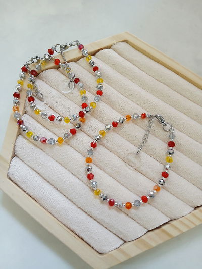 PULSERA - MULTICOLOR - ROJO