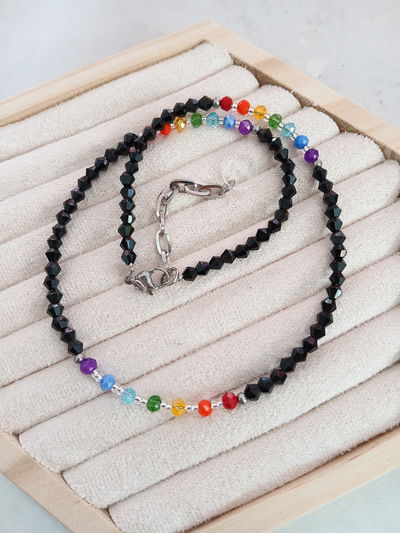 COLLAR - CHAKRAS NEGRO