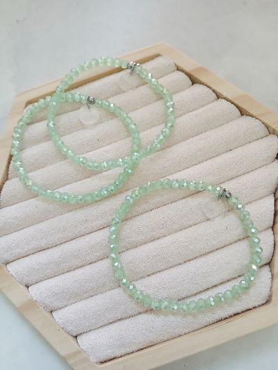 PULSERA - ELÁSTICA - VERDE CLARO