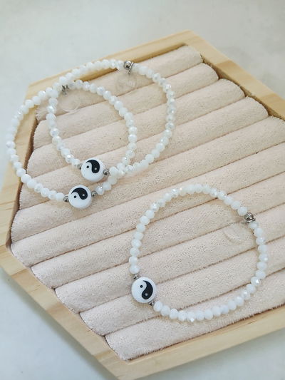 PULSERA - YIN YANG BLANCA