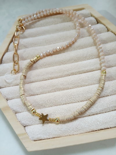 COLLAR - FIMO NATURAL