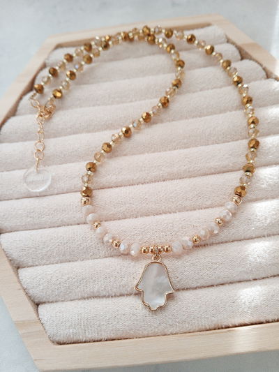 COLLAR - ORO LAMINADO - FÁTIMA NÁCAR
