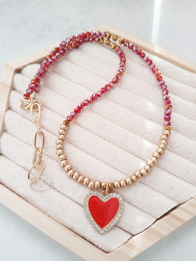 COLLAR - MAXI CORAZÓN ROJO