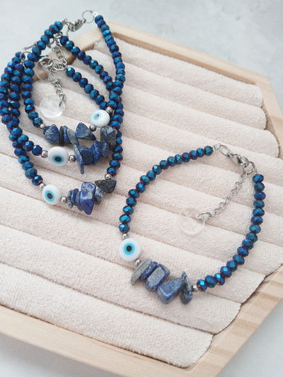PULSERA - ESCALLAS LAPISLÁZULI