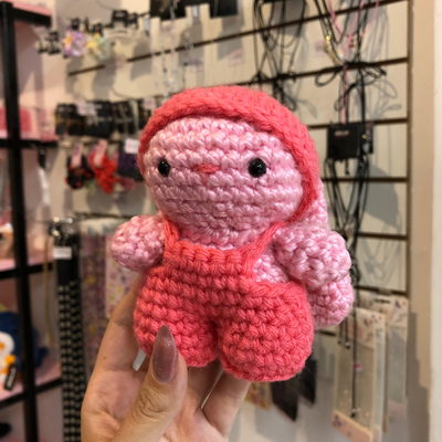Pink Bunny crochet peluche