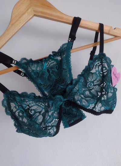 Conjunto Verde petróleo 